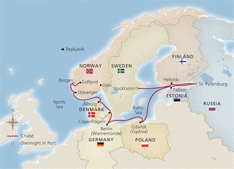 Crociera Scandinavia 2023 Map Of World