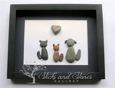 Animal Lover Gifts Rescue Animals Animal Themed Pebble Art