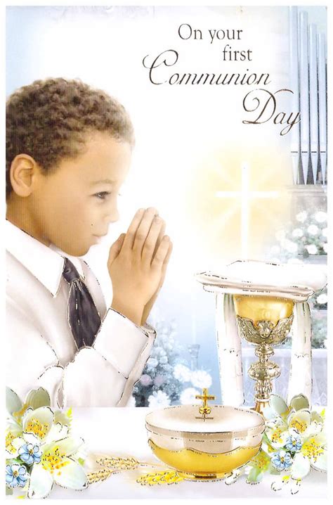 First Holy Communion Card Boy Holy Cross Catholic Bookshop