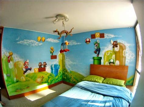 Un Dormitorio Tema Mario Bros Ideas Para Decorar Dormitorios