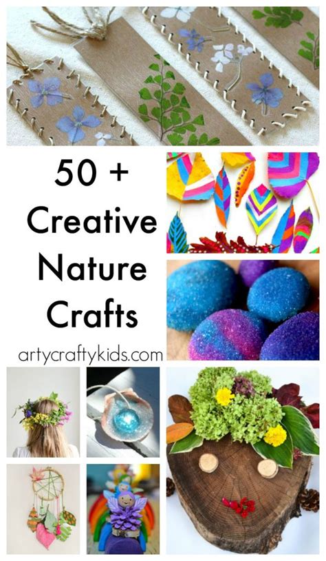 50 Nature Crafts For Kids Arty Crafty Kids