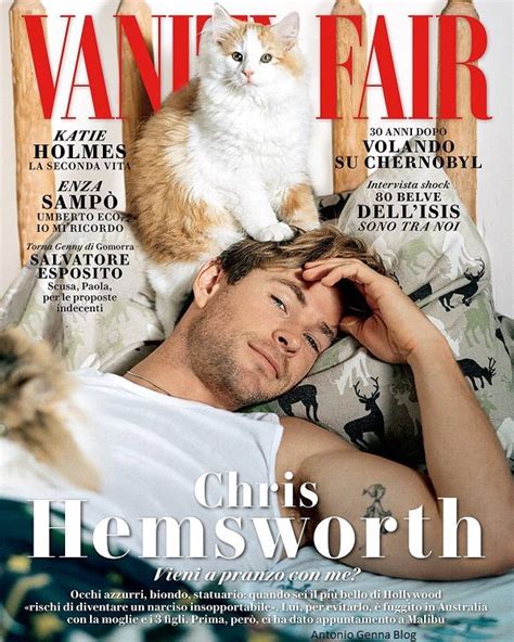 Edicola Vanity Fair Aprile Chris Hemsworth Vieni A Pranzo Con Me