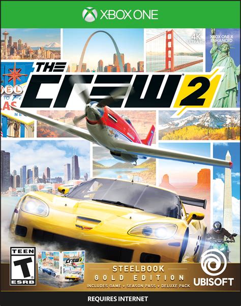 The Crew 2 Steelbook Gold Edition Ubisoft Xbox One 887256029159