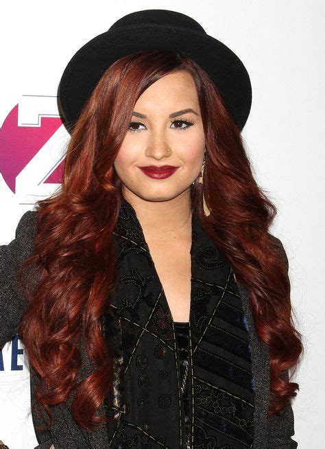 Demi Lovato Hair Color Auburn Auburn Red Hair Color Brownish Red Hair