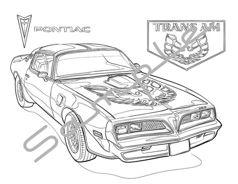 Smokey And The Bandit Trans Am Coloring Pages Coloring Pages