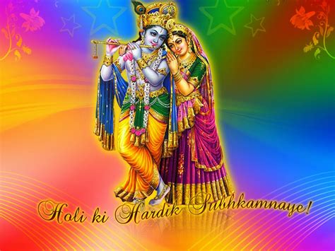 Radha Krishna Happy Holi Wishes Hd Wallpaper Images