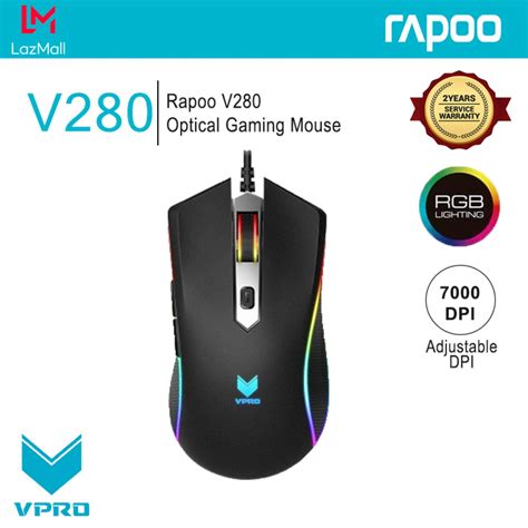 Rapoo V280 Optical Gaming Mouse Lazada