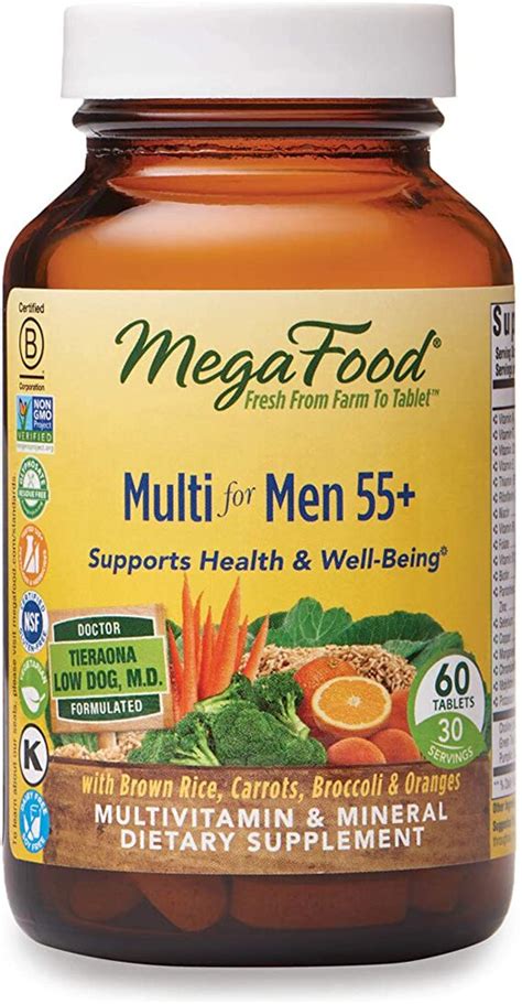 Megafood Men Over 55 One Daily Multivitamin 60 Tablets Vitacost