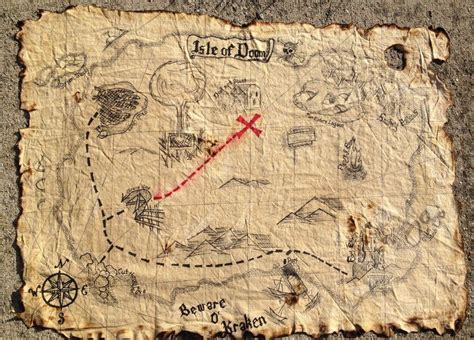 Pirates Of The Caribbean Treasure Map Pirate Treasure Maps Pirate Maps