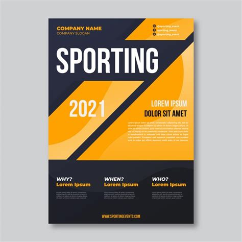 Découvrez l'affiche des césar 2021. Modèle D'affiche D'événement Sportif 2021 | Vecteur Gratuite