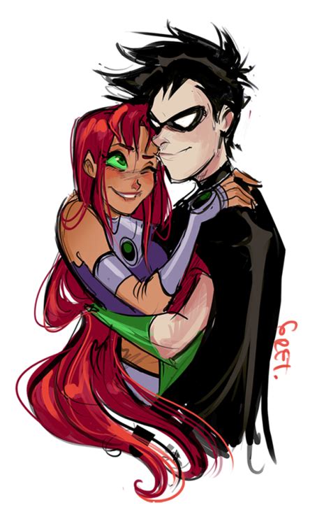 Starfire And Young Justice Robin Robin X Starfire Pinterest Heroes