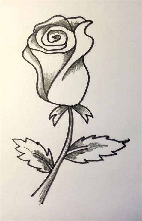 Dibujos Faciles De Hacer A Lapiz De Rosas Decorados Para Unas