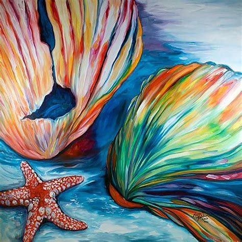 Seashells And Starfish Par Marcia Baldwin Representational Art Art