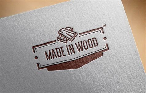 Made In Wood Logo Design On Behance