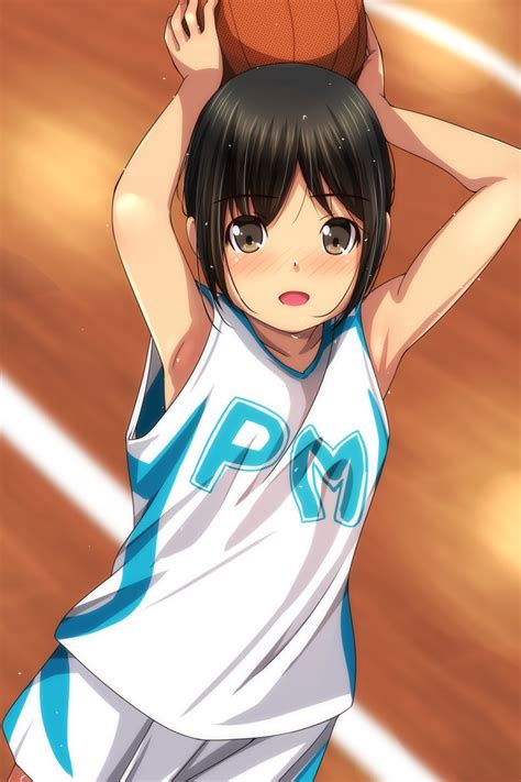 Safebooru 1girl D Absurdres Arms Up Ball Bangs Bare Arms Bare