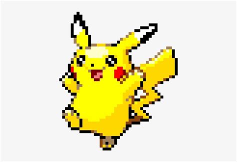 Pikachu Pixel Art Pokemon Gold Pikachu Pixel Art Transparent Png