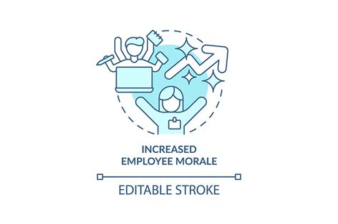 Increased Employee Morale Icon Outline Icons Creative Market