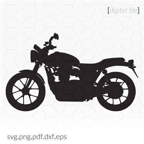 Motorbike Silhouette Svg File For Cricut And Cutting Machines Etsy India