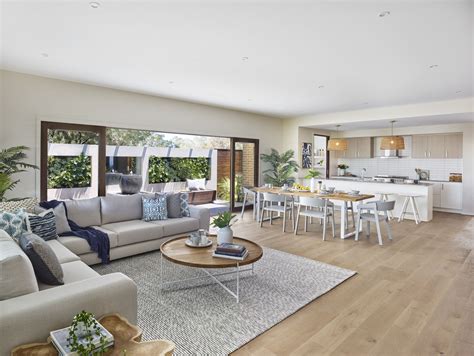 The Coastal Free Flowing Open Plan Living Area With A Seemingly