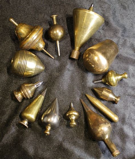 A Variety Of Brass And Bronze Plumb Bobs From Liberty Tool Company In Maine Photo By Sett