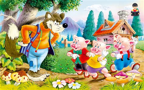 Los tres cerditos - Cuentos infantiles - Aprende Feliz