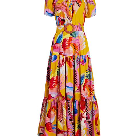 Farm Rio Neon Macaws Maxi Dress Intermix