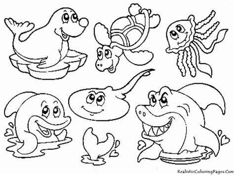 Ocean Coloring Pages For Preschool Coloring Home