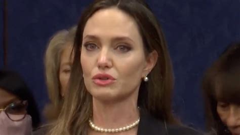 Angelina Jolie Chokes Up Making Emotional Plea About Domestic Violence