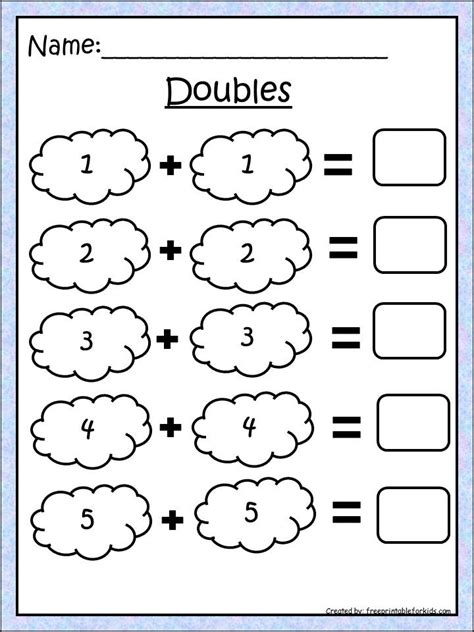 Rabbit and bear series by julian gough. First grade math printable worksheets. Practice Doubles ...