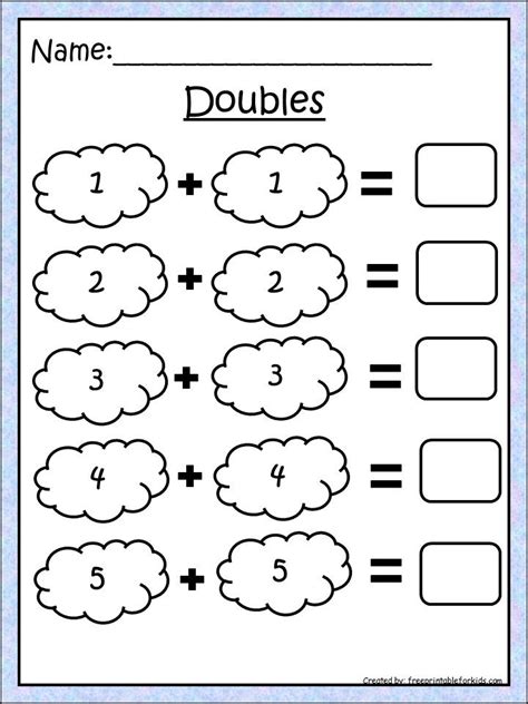 Building reading skills is an essential part of a first grader's learning process and academic success down the road. First grade math printable worksheets. Practice Doubles ...