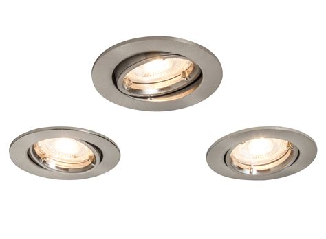 Visit us today for the widest range of interior lighting products. Colours Brushed chrome LED Adjustable Recessed downlight 4 ...