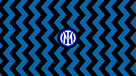 Crest Emblem Logo Soccer Symbol Blue Black Zigzag Lines Hd Inter Milan