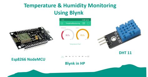 Esp8266 Nodemcu Dht11 Blynk Monitoring Temperature And Humidity Using