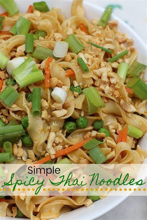 80 delicious healthy weeknight soup recipes. These easy-to-make Spicy Thai Noodles made with No Yolks Egg Noodles are a quick and e ...
