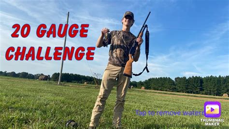 20 Gauge Dove Hunting Challenge Youtube