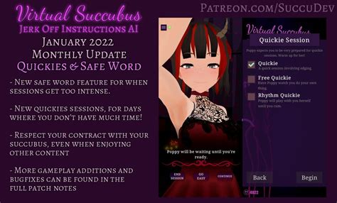 [hentai Femdom Joi Ai] Virtual Succubus Monthly Update 0 25 3 New “quickies” Session Types