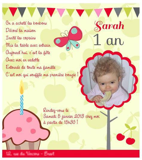 Invitation Anniversaire 2 Ans