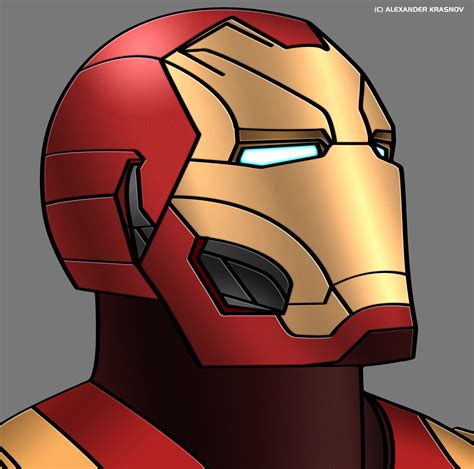 Artstation Iron Man Vector Art