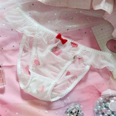 Panties Japanese Lolita Strawberry Lace Bowknot Underpants Panties Underwear Briefs Women