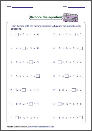 Here is a collection of our printable worksheets for topic missing factors of chapter multiplication properties. Basic Multiplication Worksheets