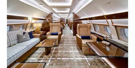 This Luxurious Private Jet Has A Mammoth Master Suite With A King Sized