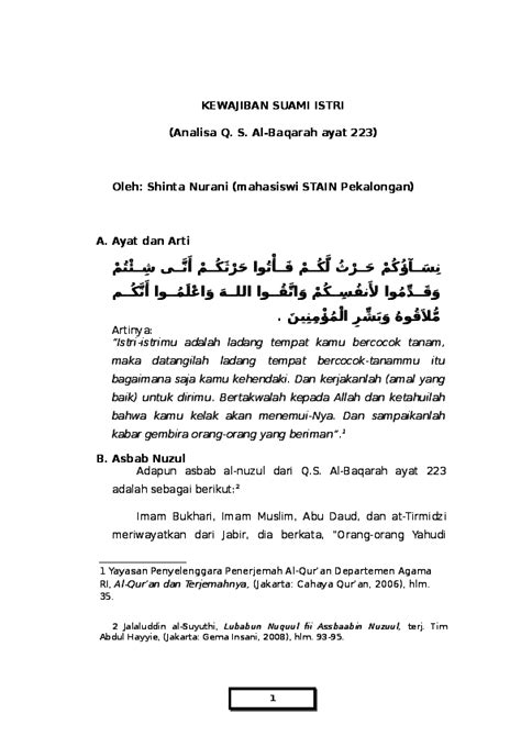 Surat Al Baqarah 2 261 Bahasa Malaysia