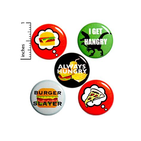 Hangry Pin For Backpack Buttons Or Fridge Magnets Backpack Pins Cute Pinbacks Foodie Badges