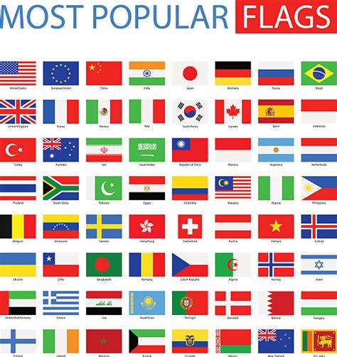 The World Flags Icon Vector Illustrations Royalty Free Vector Graphics