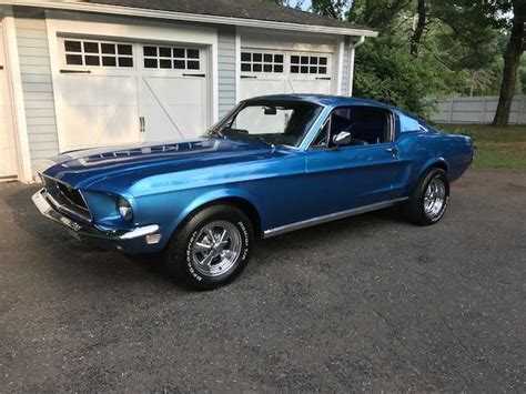 1968 Ford Mustang Fastback C Code Automatic Acapulco Blue For Sale