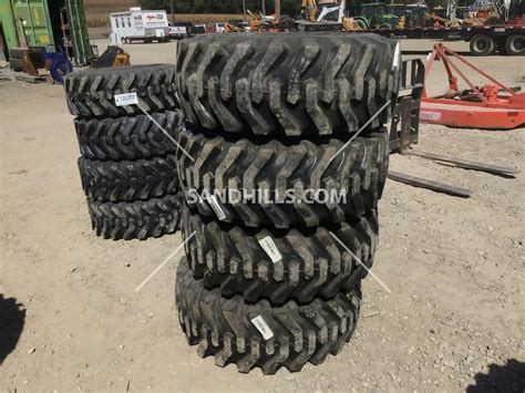 12 165 Tires On Rims For Case Skid Steer Loaders