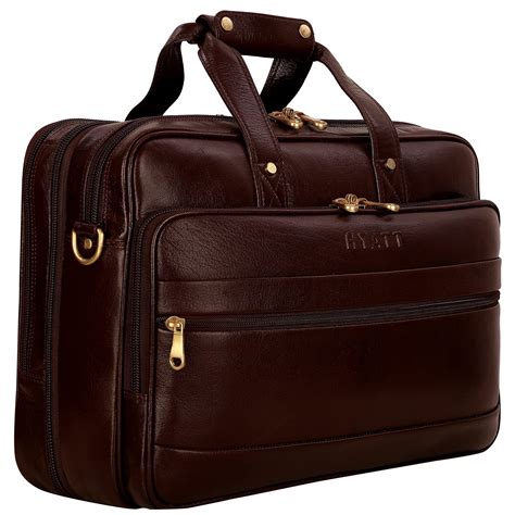 Hyatt Leather Accessories 16 Inch Italian Leather Laptop Briefcase Off