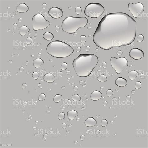 Realistic Water Drops Isolated Stock Illustration Download Image Now