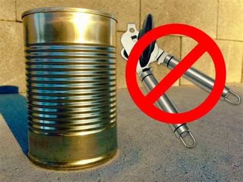 Usually church keys are used for puncturing. 2 Easy Ways to Open a Can Without a Can Opener! - YouTube