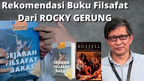 Rekomendasi Buku Filsafat Barat Dari Rocky Gerung, Sejarah Filsafat